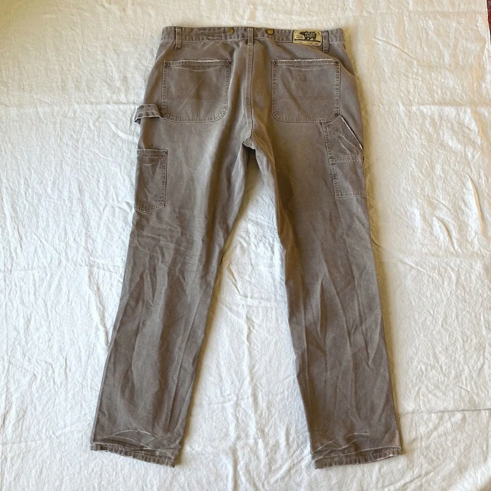 Vtg 90s Ralph Lauren Double Knee Pants RRL 38/34 Brown